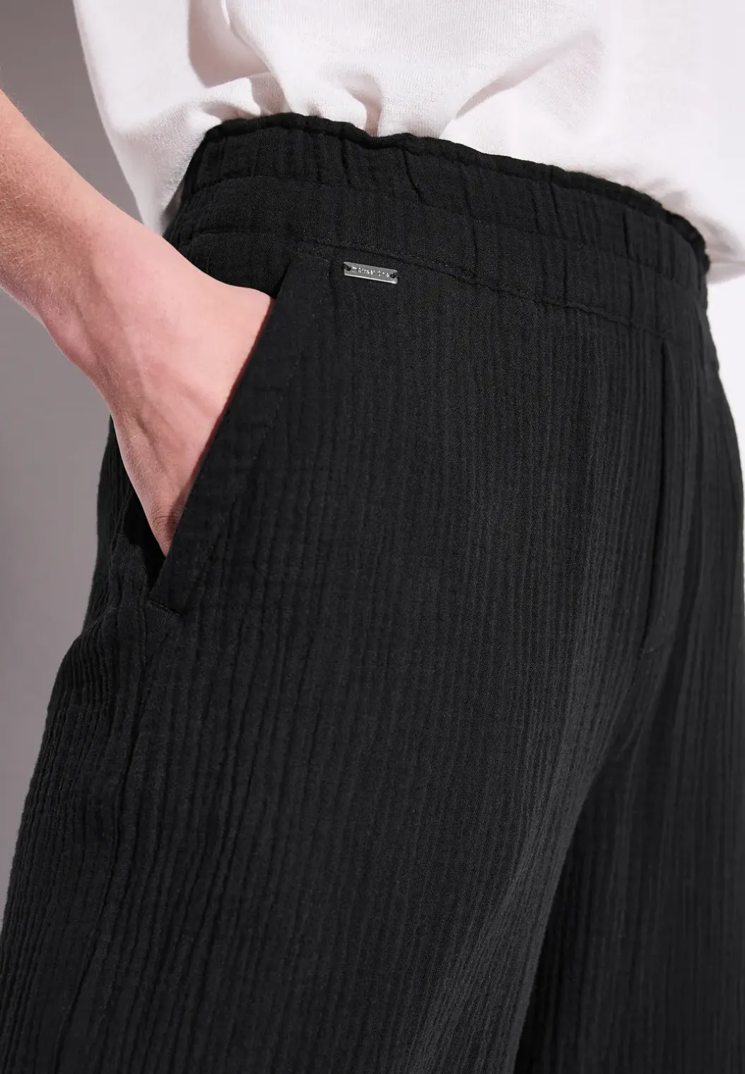 Wide Legs mousseline broek
