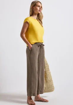 Wide Legs mousseline broek