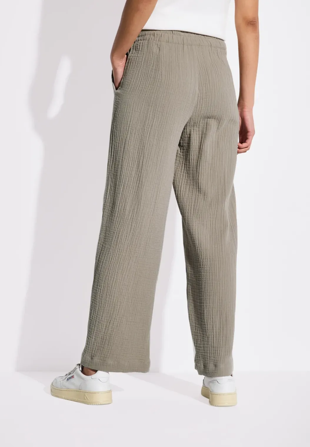 Wide Legs mousseline broek