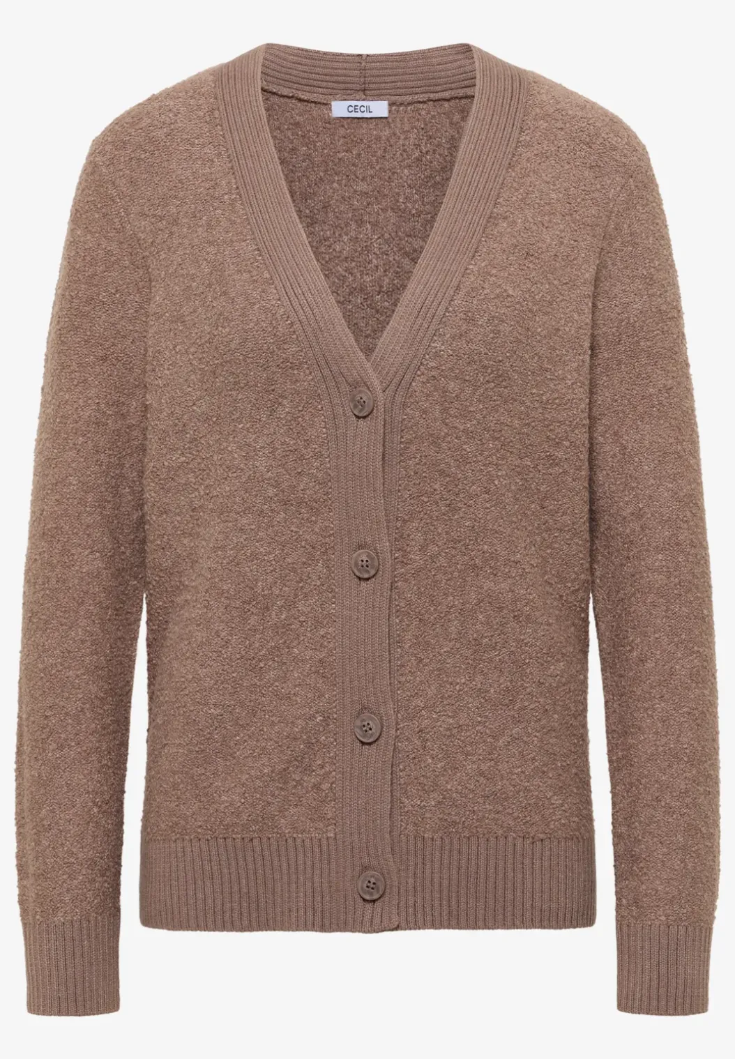 Zacht bouclé vest