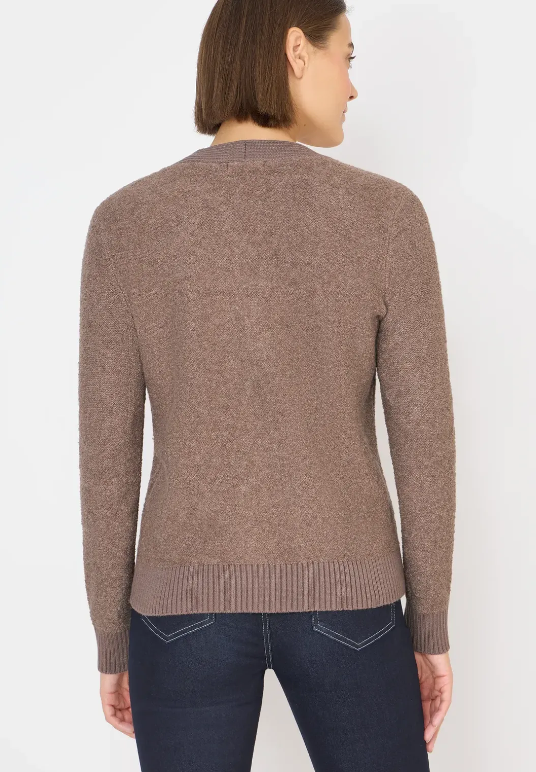 Zacht bouclé vest
