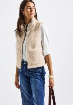 Zacht gilet in bontlook