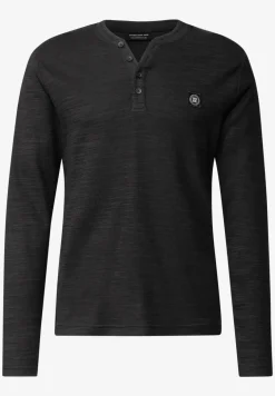Zacht slub henley shirt