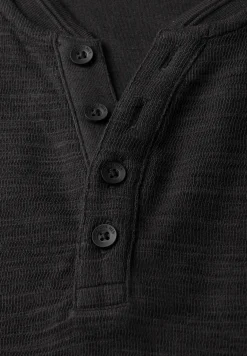 Zacht slub henley shirt
