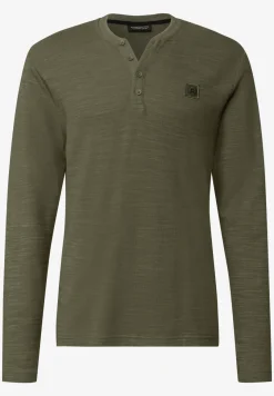 Zacht slub henley shirt