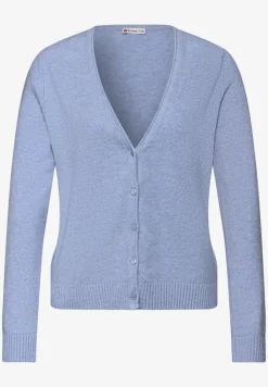 Zacht vest met V-hals