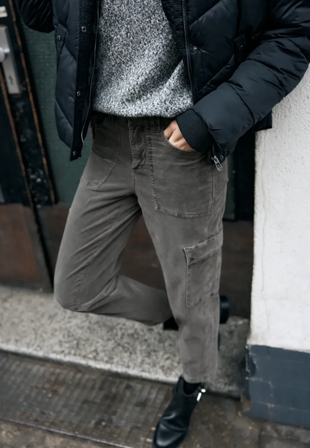 Zachte cargo broek