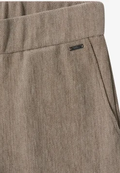 Zachte chenille broek Wide Legs
