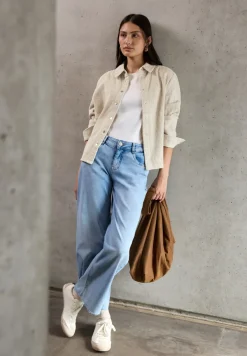 Zachte corduroy overhemdblouse