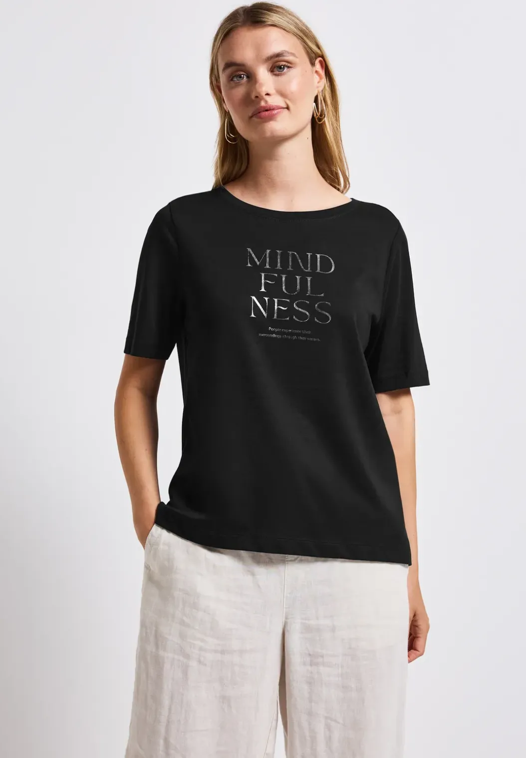 Zacht shirt met tekst